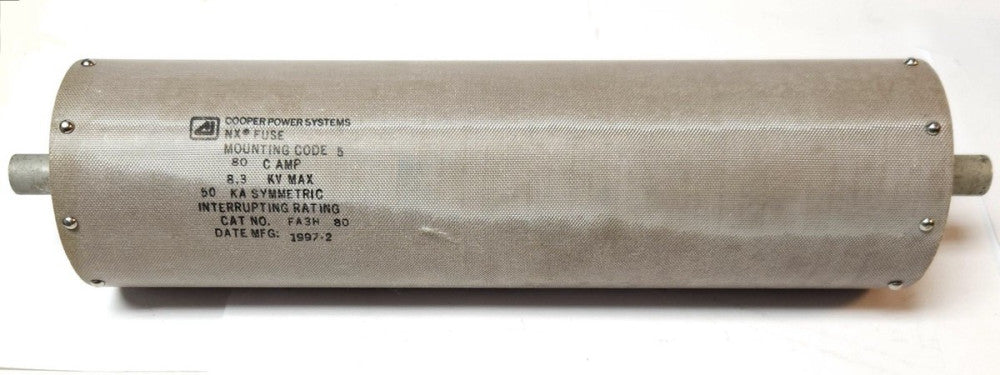 COOPER POWER FA3H 80 Type NX 80 AMP Fuse 8.3 KV FA3H80 50 KA 80 C AMP