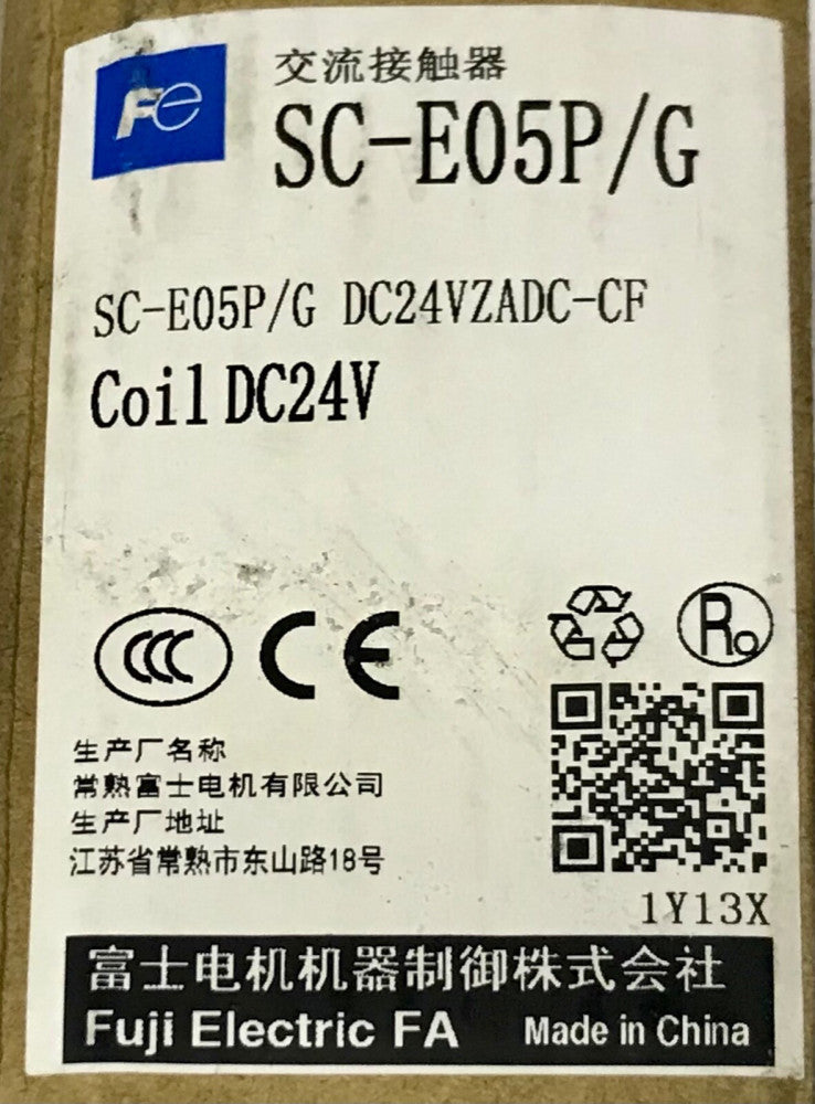 FUJI FE SC E05P G DC24VZADC CF 3 Pole Contactor