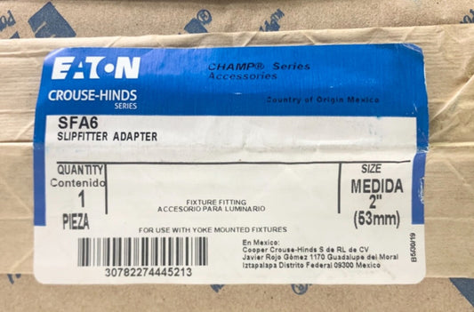 EATON CROUSE HINDS SFA6 CHAMP Series Split Fitter Adapter Size 2'' 53 mm