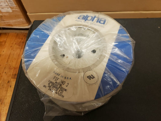 NEW, ALPHA WIRE, PIF240-3, Fiberglass Sleeving 100Ft. Spool