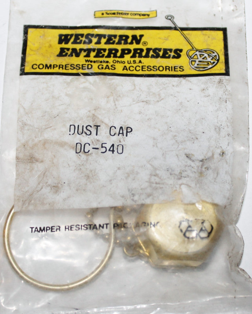 WESTERN ENTERPRISES DC-540 Brass Compressed Gas Dust Cap DC 540