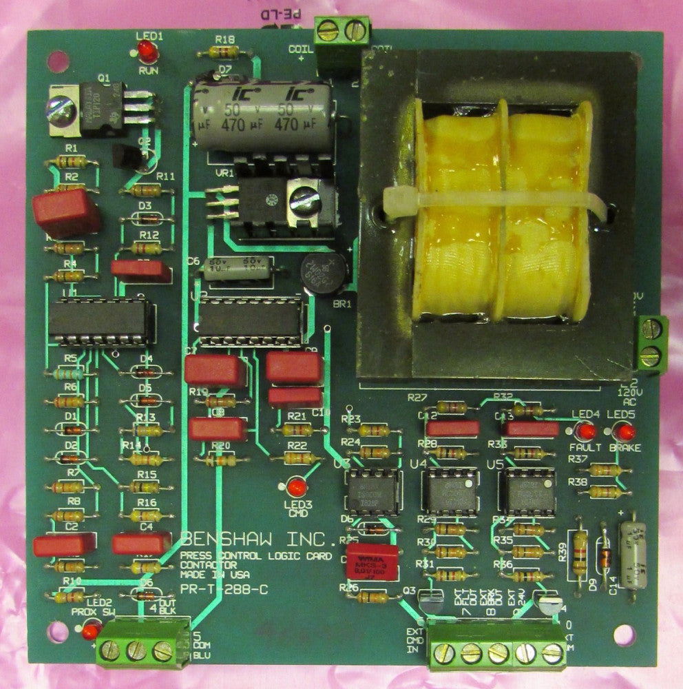 BENSHAW PR-T-288-C Pressure Control Logic Card 408999 PR T 288 C