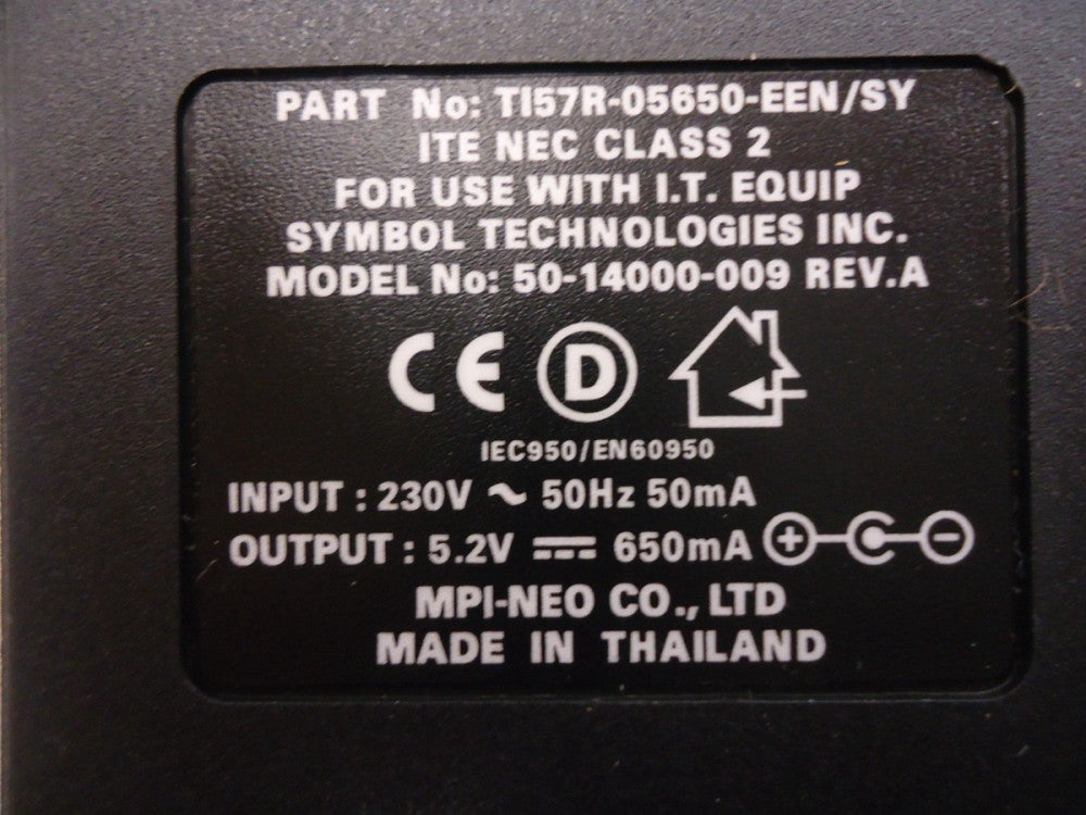 TI57R05650EENSY, Symbol Technologies, 198-264VAC in/5.2VDC out, BRAND NEW!
