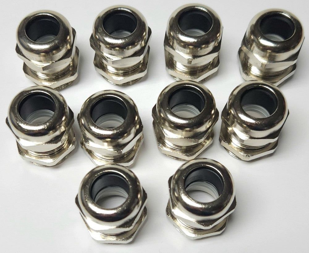LOT OF 10 CEMBRE Type 2900.21N PRESSCAVI MAXIBRASS CABLE GLAND IP68 Pg 21 2900PG