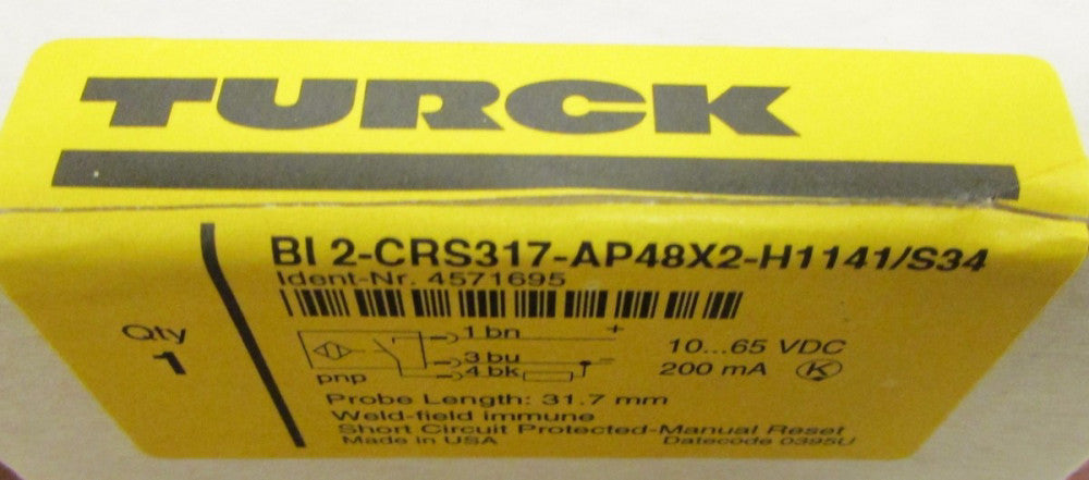 TURCK BI 2 CRS317 AP48X2 H1141 S34 Proximity Sensor