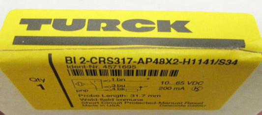 TURCK BI 2 CRS317 AP48X2 H1141 S34 Proximity Sensor