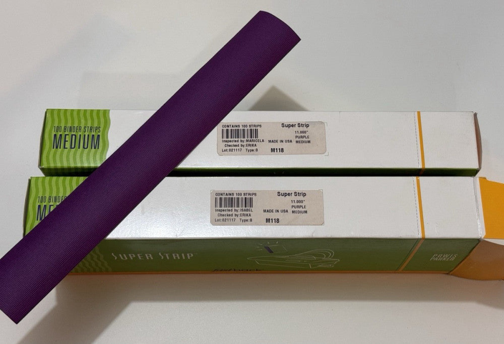 Lot of 2 - Powis Fastback 11" MEDIUM Purple Super Strip M118 - 100 Per Box