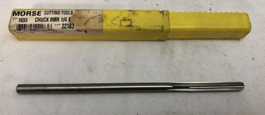 1/4" HSS Chucking REAMER Flute 62187 Made In USA Cutting Tool Morse 22183