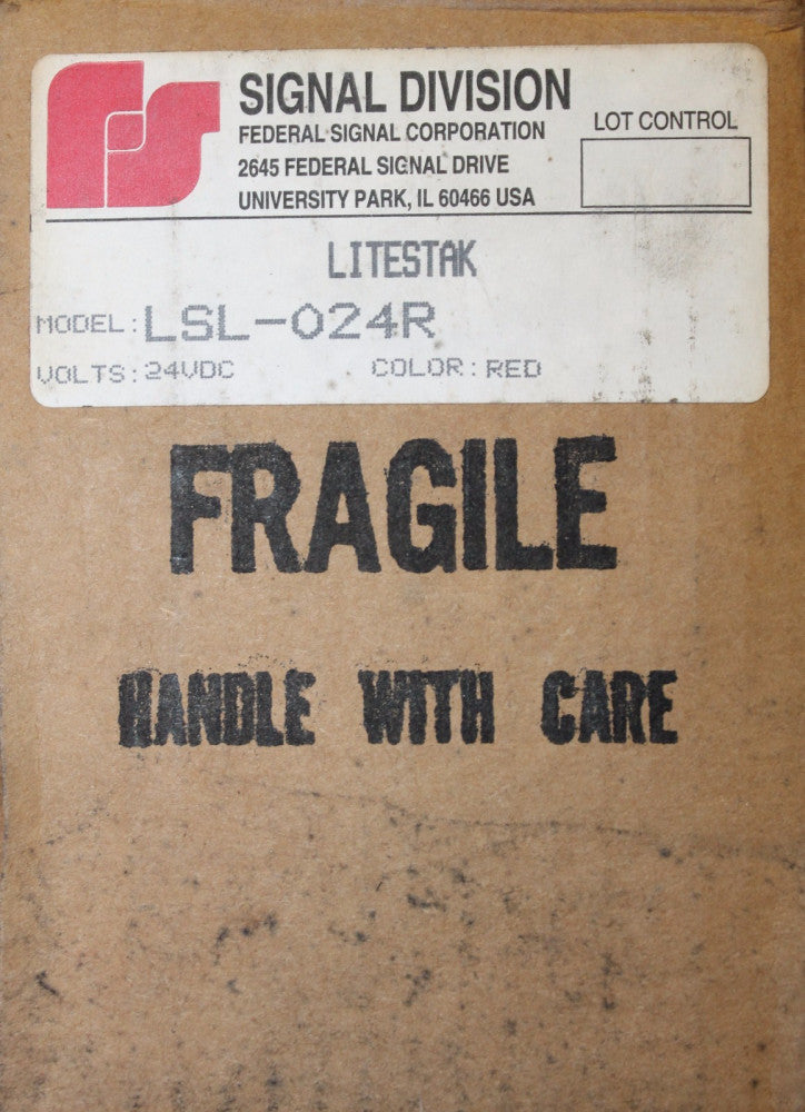 FEDERAL SIGNAL 24 VDC Red Litestak Light LSL 024R