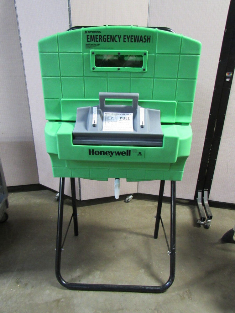 SPERIAN HONEYWELL FLOOR MOUNT EMERGENCY EYEWASH STATION 1000 32-005205 REV G