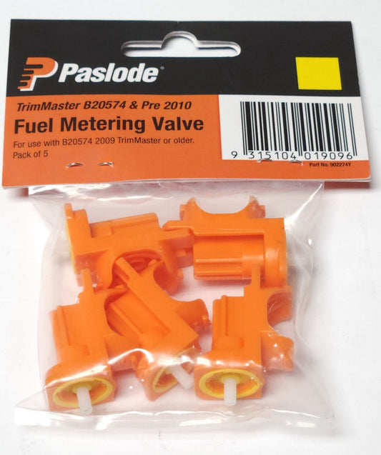 PACK OF 5 PASLODE TRIMMASTER B20574 AND PRE 2010 Fuel Metering Valve 2009 OR OLD