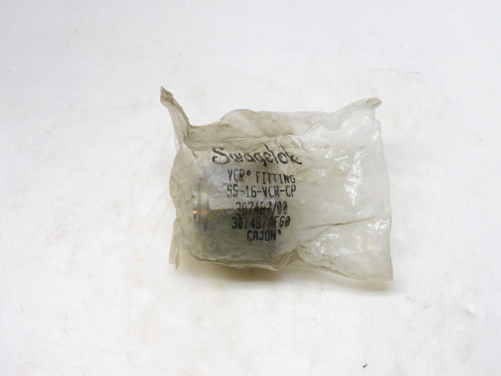 SWAGELOK SS-16-VCR-CP STAINLESS STEEL VCR FITTING CAP 1"
