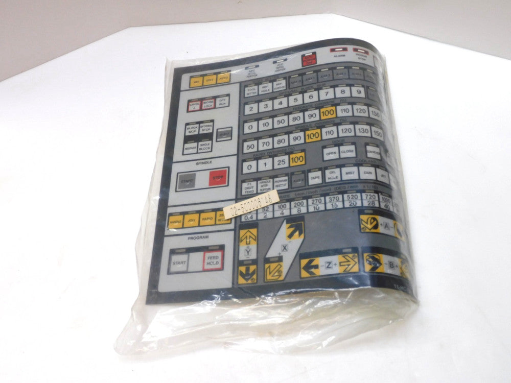 MORI SEIKI SAE02500006148 OPERATOR PANEL OVERLAY SCREEN REPLACEMENT 11-HC-E0-SS