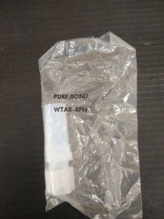 New, Entegris, WTA8-8PN, STRAIGHT ADAPTER, 1/2-INCH X 1/2-INCH INTEGRAL FERRULE