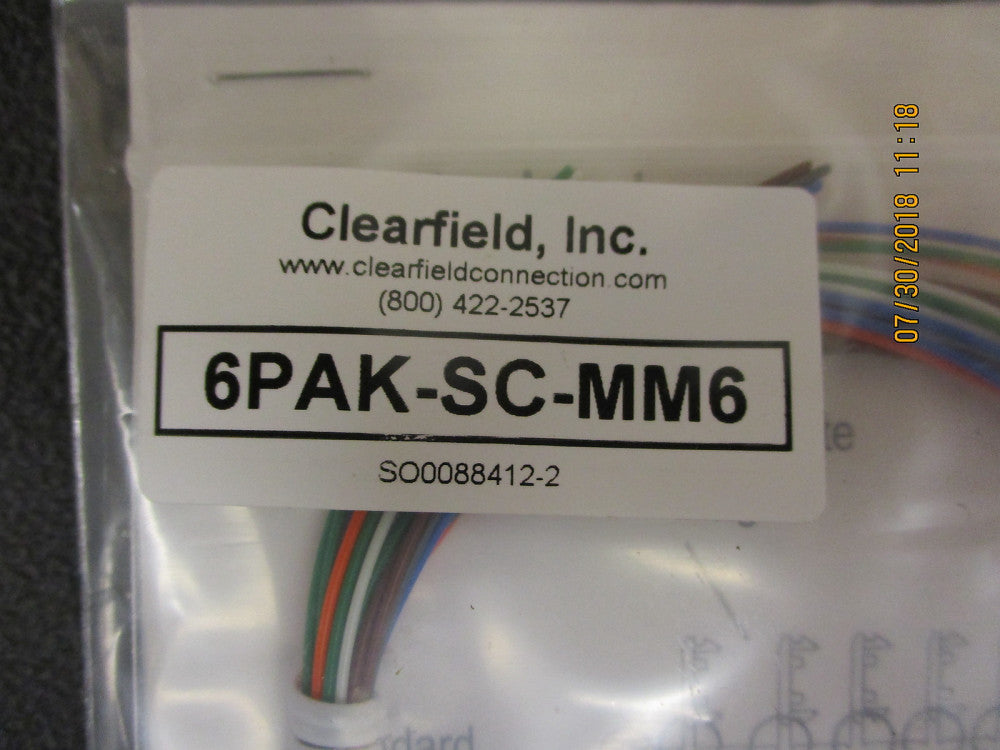 New, CLEARFIELD, 6PAK-SC-MM6  6POS MULTI-MODE SC XPAK