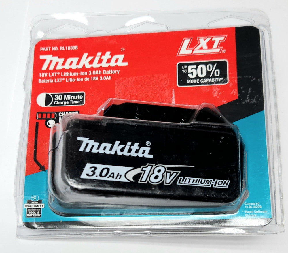 MAKITA BL1830B LXT 18V Lithium ION Battery 18 VDC 3.0 Ah 50% More Capacity 18 v