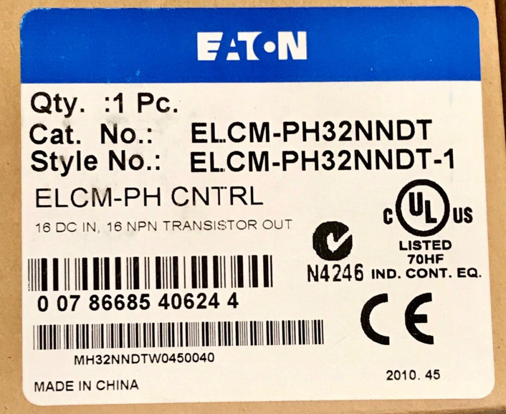 EATON CUTLER HAMMER ELCM PH32NNDT ELCM-PH Controller 16DC Inputs 16NPN Transitor