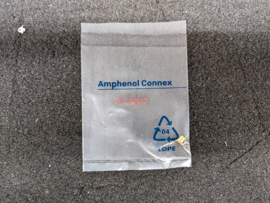 New, Amphenol, 252117, CONN MCX RCPT STR 50 OHM SMD - Lot of 5pcs
