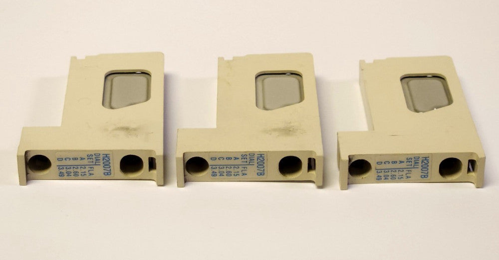 EATON CUTLER HAMMER H2007B-3 Heater Pack Set Of 3 H2007B 2.15-3.49 AMP
