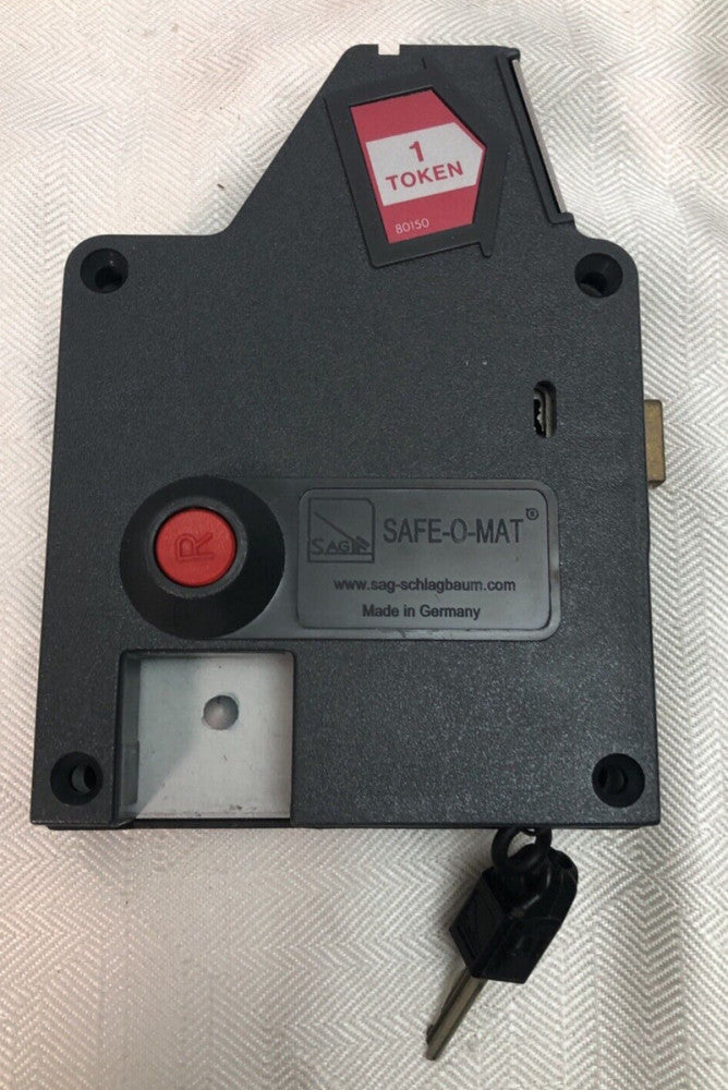 SAFE-O-MAT 80150 COMMERCIAL INDUSTRIAL CASH DEPOSIT LOCKER QUARTER S-6 COIN BOX