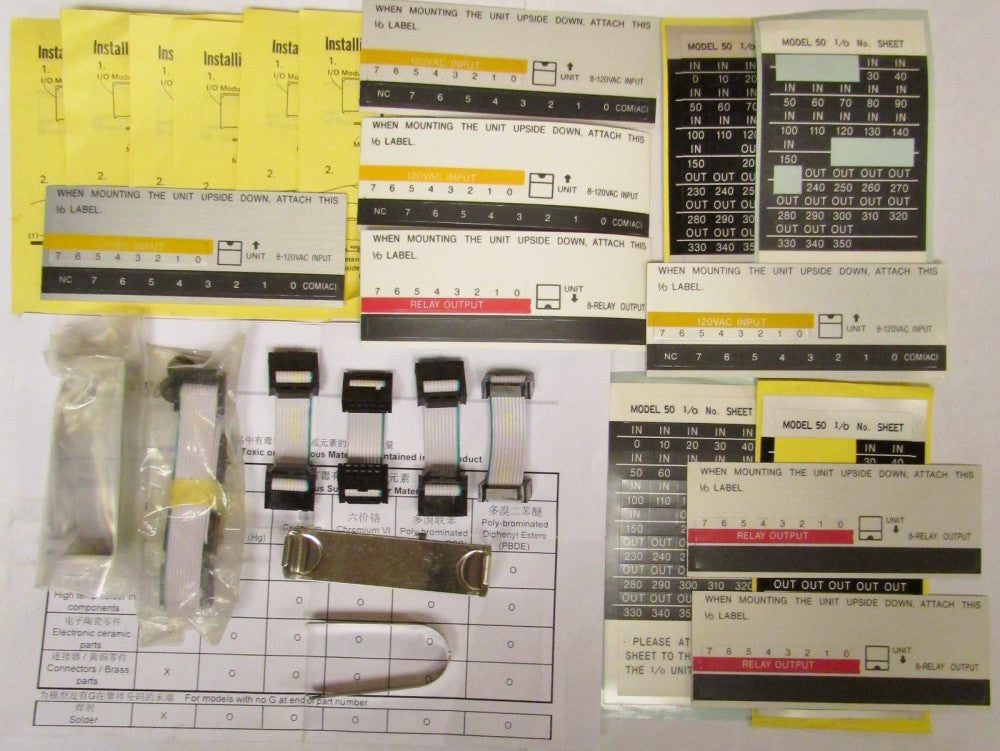 Square D Sy Max Input Output Processing Modules Cable Assemblies Clips + Labels