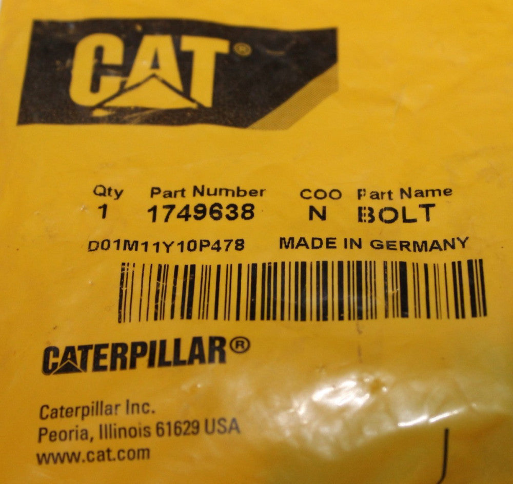 CATERPILLAR CAT 1749638 N Bolt Hex Head D03M11Y10P478