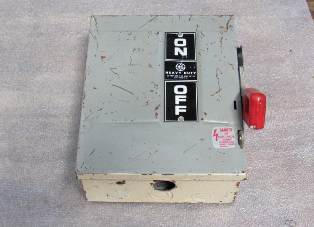 GE THN3361 Non-Fusible Heavy Duty Safety Switch Mod 4 30 A Amp 600Vac 250Vdc