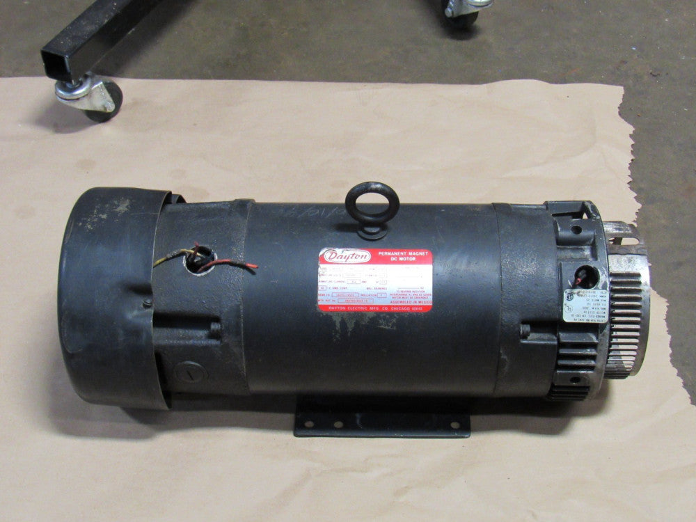 DAYTON PERMANENT MAGNET DC MOTOR 4Z379 1-1/2 HP 143TC 180VDC EM180-10 CLUTCH