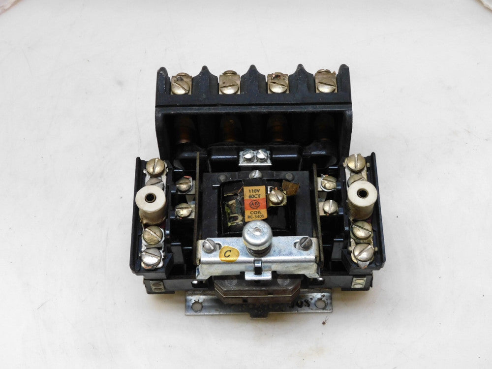 ALLEN BRADLEY 709BODA STARTER 110V COIL SIZE 1 4-POLE 3PH 709B0DA (BAD COIL)