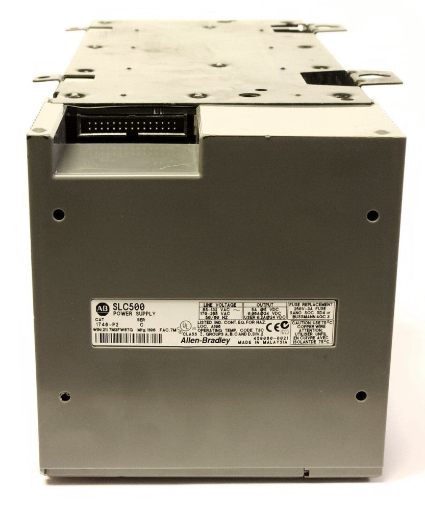 ALLEN BRADLEY 1746 P2 SLC500 Power Supply 1746 A7 PLC 7 Slot Rack Chassis 85-132