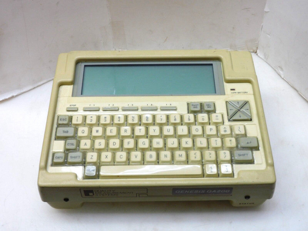 GENESIS QA200 DATA COLLECTOR NO POWER ADAPTER NEEDS BATTERY PACK & BATTERIES