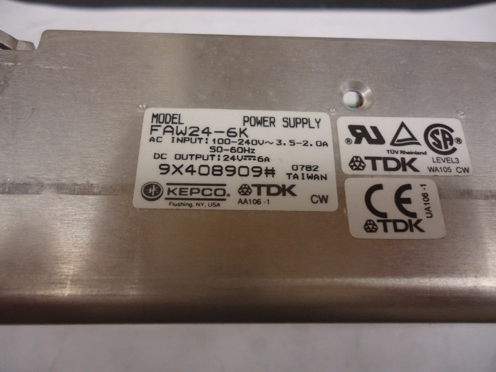FAW24-6K, TDK, 24VDC 6AMP OPEN FRAME POWER SUPPLY, BRAND NEW!