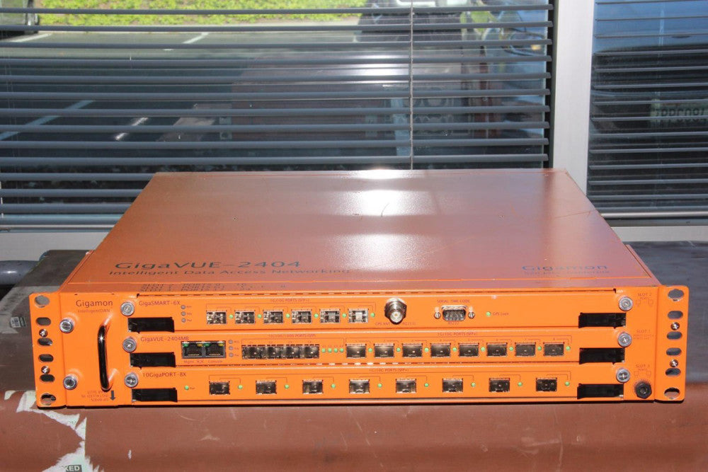 GIGAMON SYSTEMS GIGAVUE-2404 Data Access Sys GigaSMART-6X GigaVUE-2404MB 10Giga