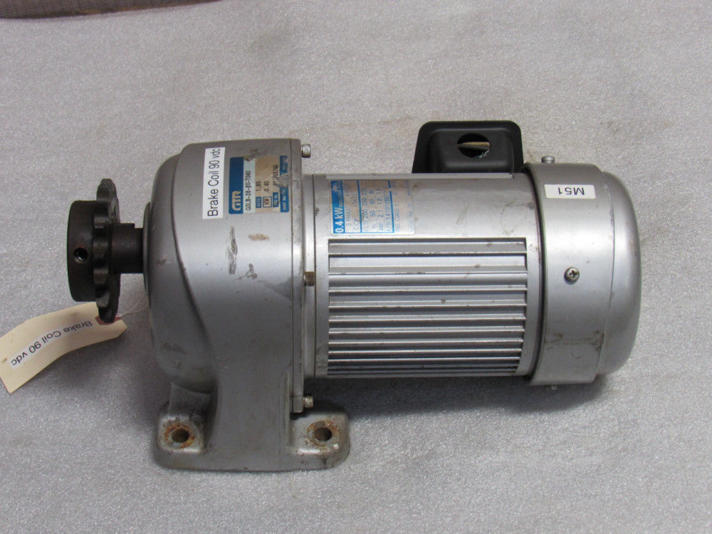 Nissei GTR G3LB-28-80-T040 Gearmotor 80:1 Ratio .40 KW 200/220V 3Ph