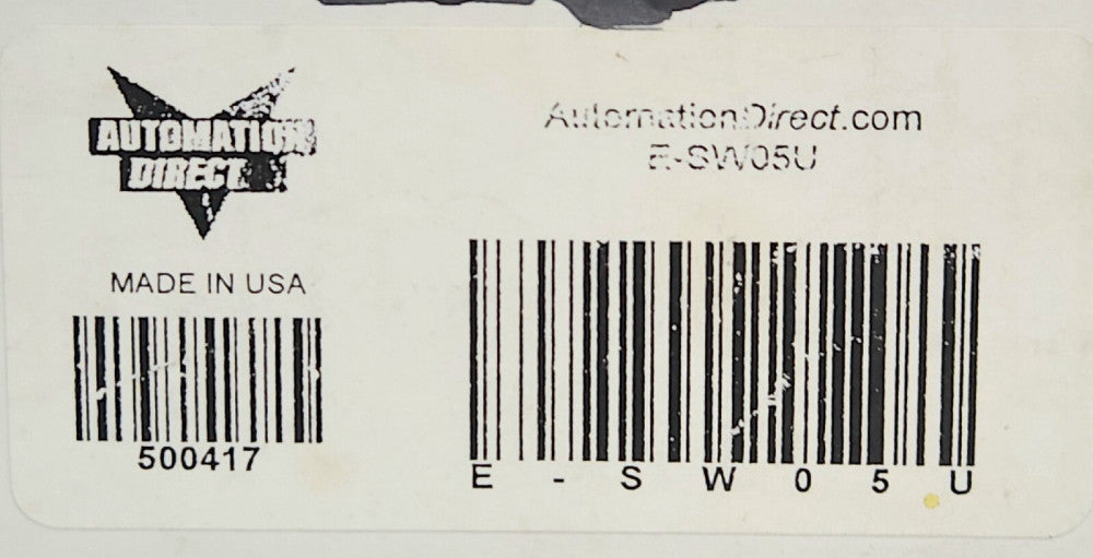 AUTOMATION DIRECT E-SW05U Industrial Ethernet Switch 10-30 VDC 1.9 Watt 5 Port