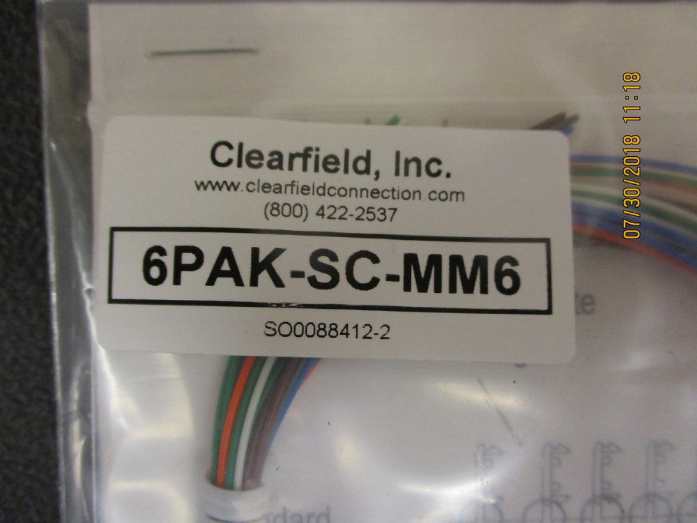 New, CLEARFIELD, 6PAK-SC-MM6  6POS MULTI-MODE SC XPAK