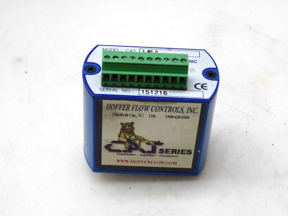 HOFFER FLOW CONTROLS CAT 2-NP-D TRANSMITTER NO POTENTIOMETER W/ DIN RAIL MOUNT
