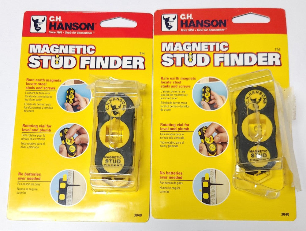 LOT OF 2 CH HANSON 3040 MAGNETIC STUF FINDER C.H. HASON MODEL 3040