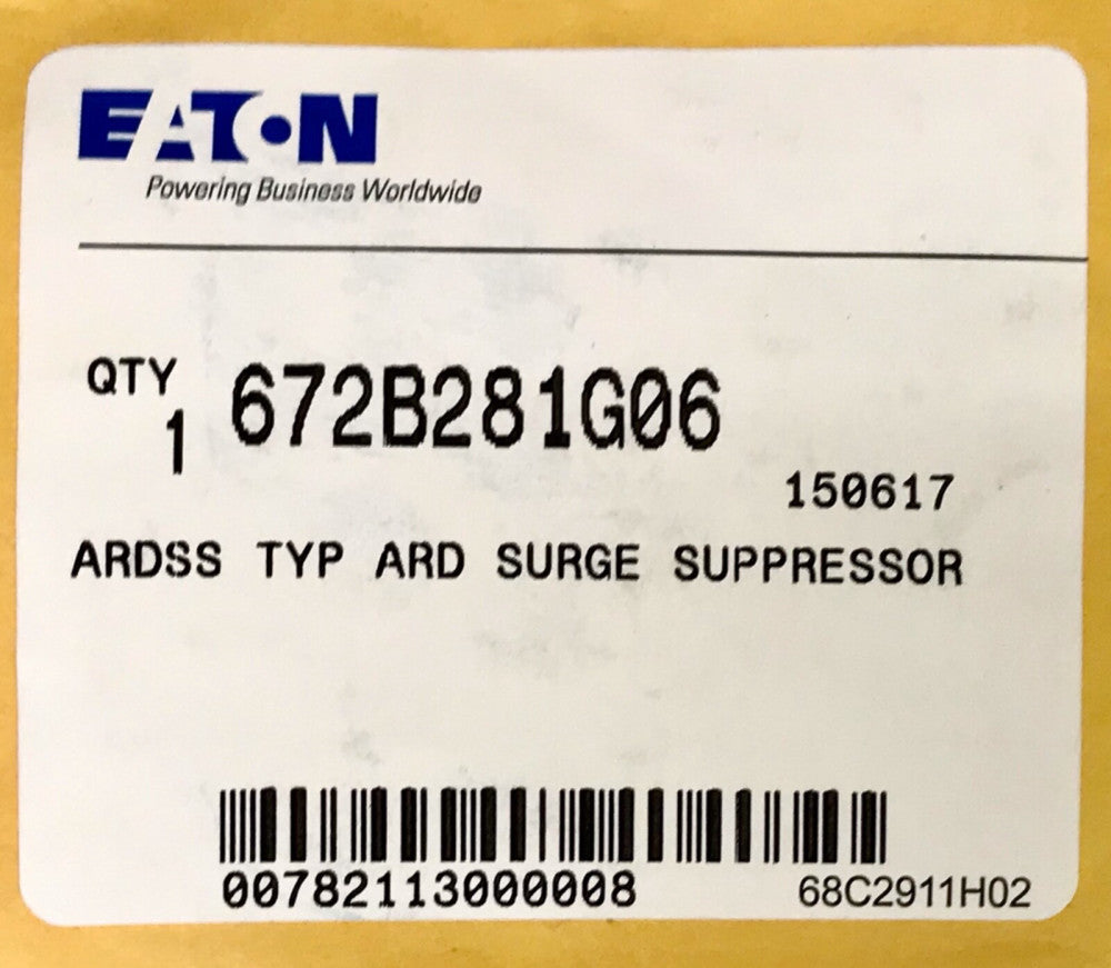 EATON CUTLER HAMMER ARDSS TYP ARD Surge Suppressor for ARD DC Rated Relay