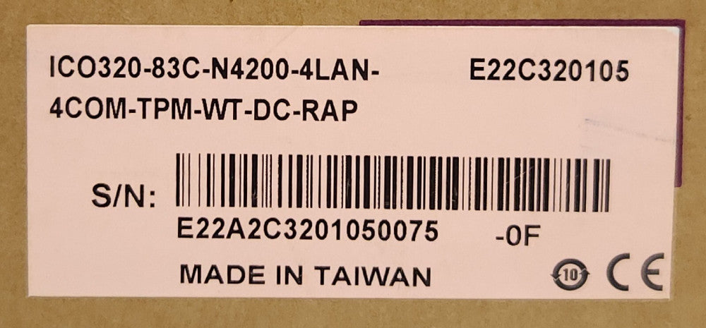 AXIOMTEK ICO320 83C N4200 4LAN 4 COM TPM WT DC RAP 12-24 VDC Processor Module