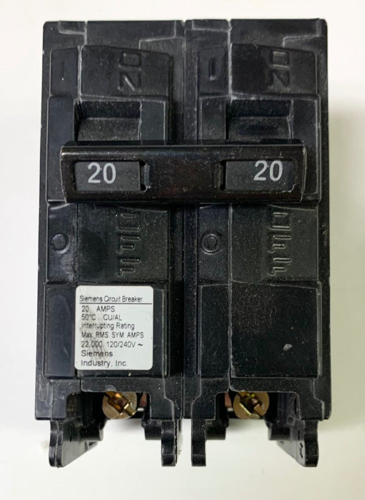 SIEMENS B220HM 2 Pole 20 AMP Type HBL HBLM Bolt In Circuit Breaker