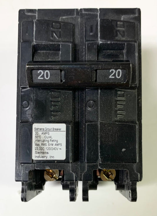 SIEMENS B220HM 2 Pole 20 AMP Type HBL HBLM Bolt In Circuit Breaker