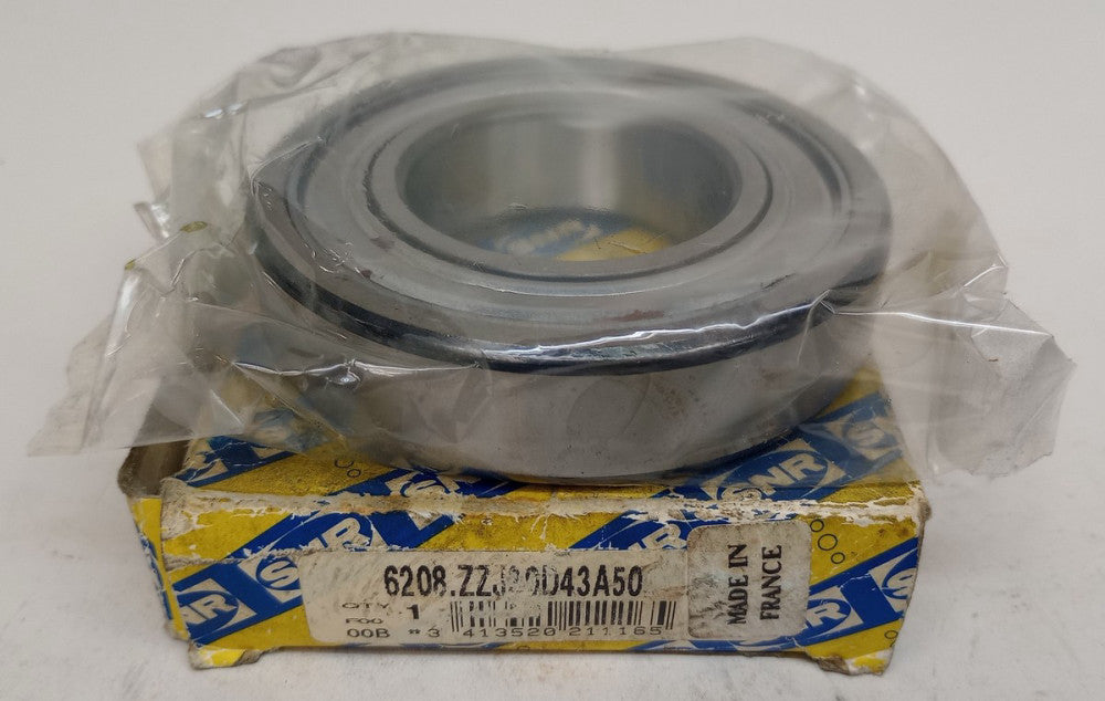 SNR 6208-ZZJ30D43A50 Ball Bearing Deep Groove 40 X 80 X 18mm Double Shielded