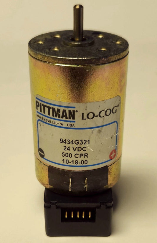 PITTMAN LO-COG 9434G321 24 VDC 500 CPR 10-18-00 Gearmotor HEDS 5500 A04 0032 A