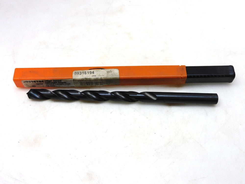 Hertel 15/32" HS Drill Bit 8" L 89316194
