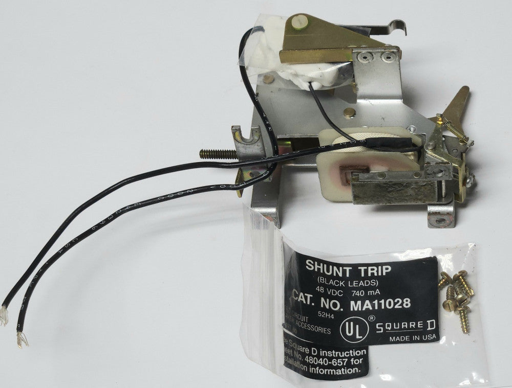 SQUARE D MA11028 Type MA MAP MAL Breaker Shunt Trip 48 VDC 6" WIRES