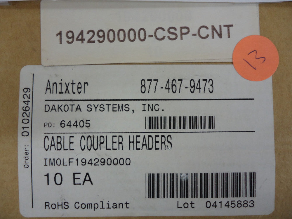19429000 EPIC Connector enclosure M20 BRAND NEW!