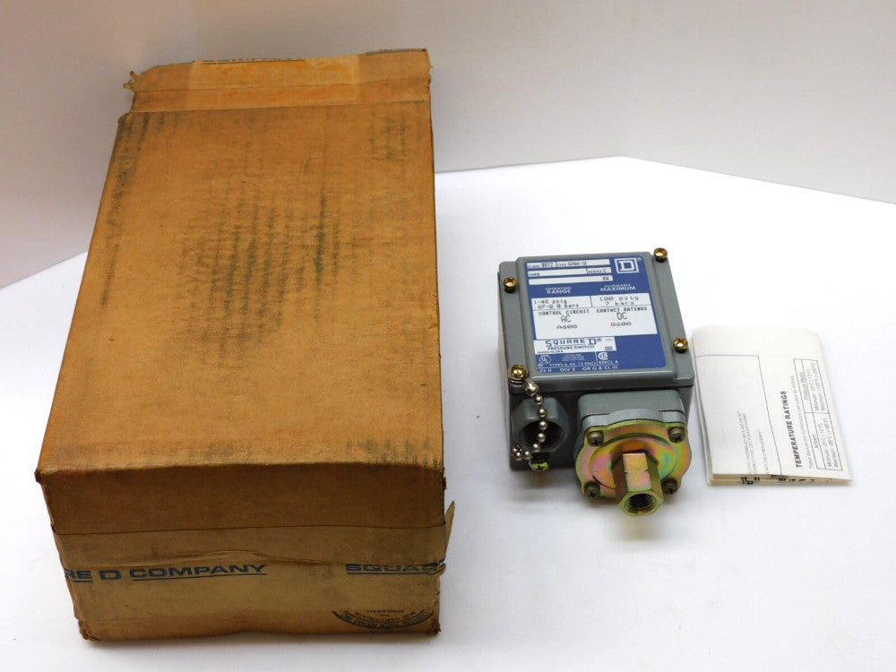 SQUARE D PRESSURE SWITCH CLASS 9012 TYPE GAW-2 SERIES C