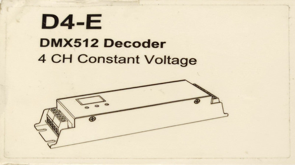 D4-E DMX512 Decoder DMX & RDM 4 Channel LED 12-36 VDC