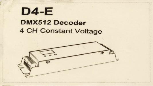 D4-E DMX512 Decoder DMX & RDM 4 Channel LED 12-36 VDC
